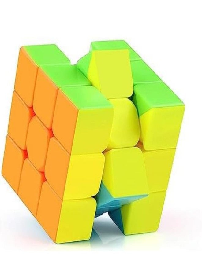 FULLFILLS Cubes 3X3 High Speed Sticker Less Magic Puzzle Cube Game Toy, Kids - Image 1